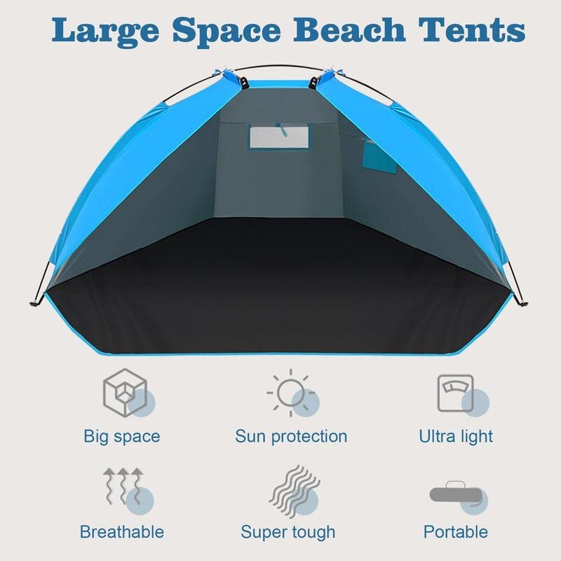Cheap Goat Tents Automatic Instant Tent Portable Beach Tent Lightweight Tent Sun Fishing Outdoor Shelter Protection UV Cabana Camping Hiking Y0I8